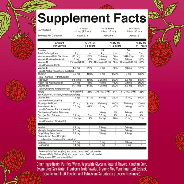 Multivitaminico - Frambuesa - Mary Ruths x 887ml